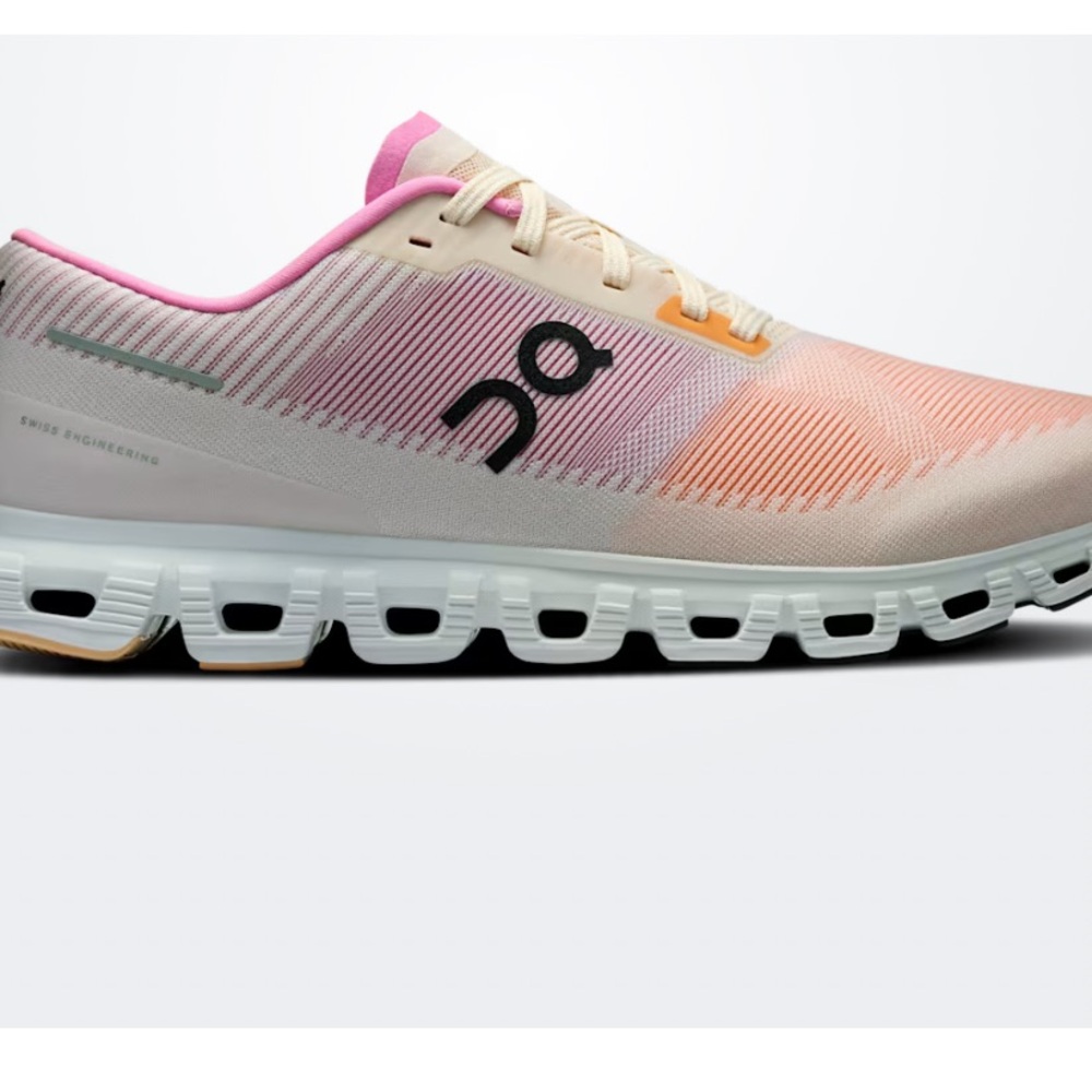 On Running Cloud 6 Push Sneakers in Tangerine and Raspberry